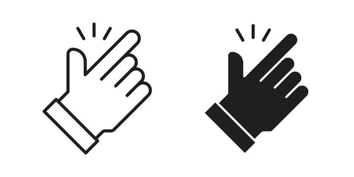 Easy icon symbols, Solid black and editable stroke icons