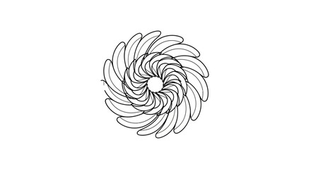 Obraz premium Spiral Design Element Graphic Shape.