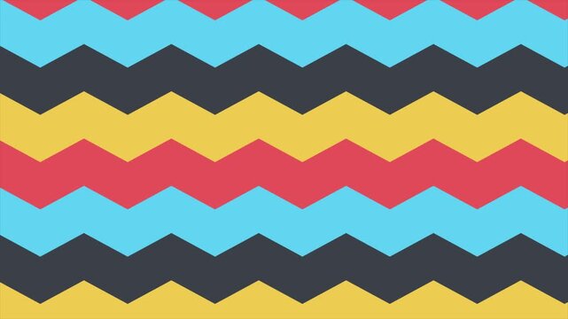 Vibrant Colorful Chevron Zig Zag Seamless Pattern Background Design