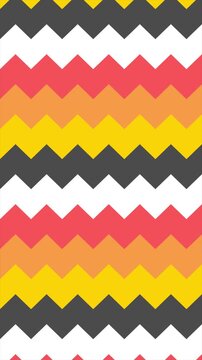 Colorful Chevron Zigzag Pattern Background with Warm Vibrant Colors