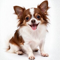 Fototapeta premium Happy Long-haired Chihuahua Dog Portrait