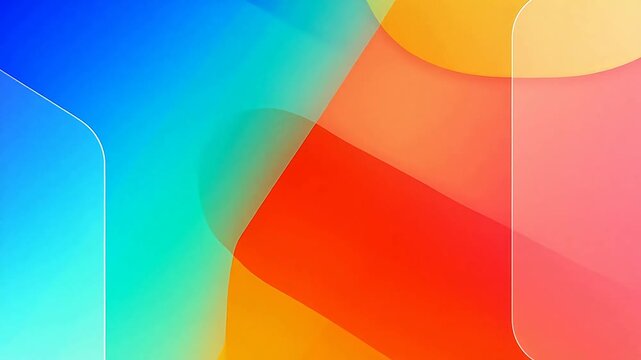 Abstract colorful geometric shapes