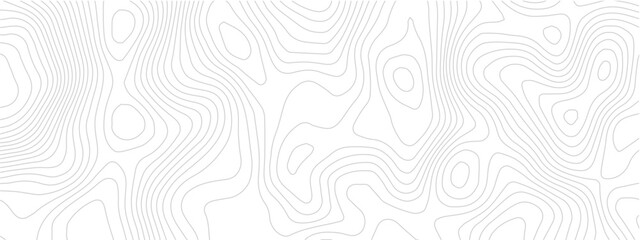 Modern Geometric Map Design Incorporating Topographical Lines, Sea Maps, and Mounted Area Spaces for a Clean White Background © Romana