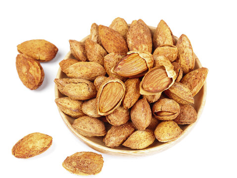Dried Almonds in Shells with Peeled Kernels - Healthy Natural Nuts Snack Food