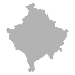 Fototapeta premium Kosovo Map Outline