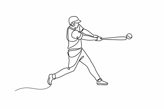Jugador de b&eacute;isbol en acci&oacute;n