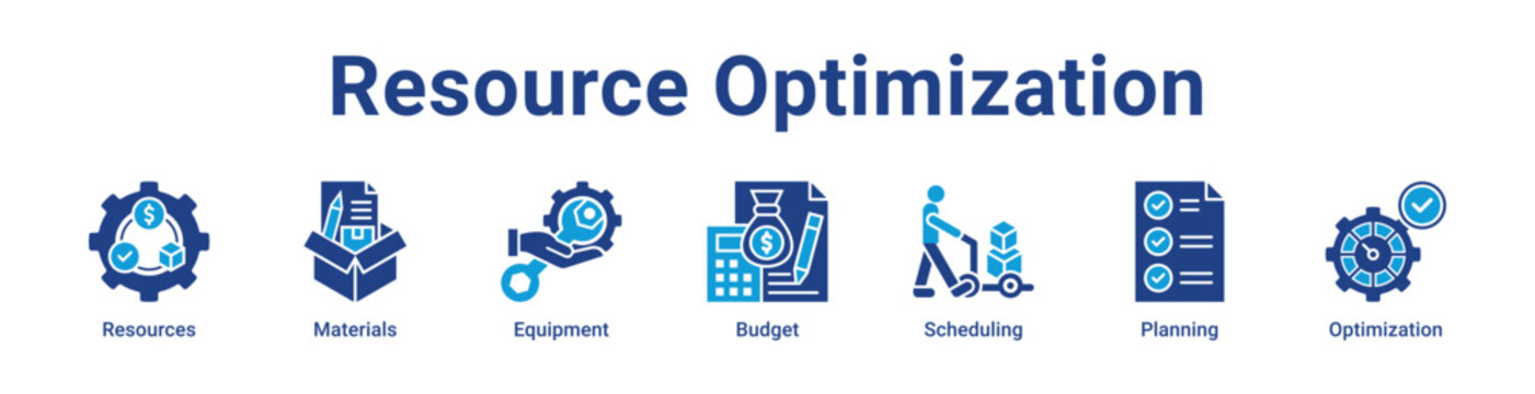 -Resource Optimization Icon Banner and Collection
