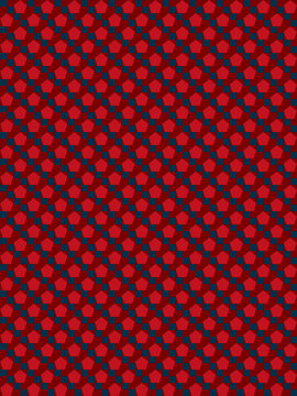 Maroon and Teal Geometric Pentagon Pattern vector background