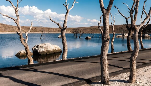 dead tree on the beach