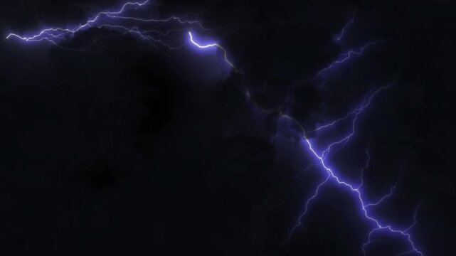 Dark clouds gathered and lightning flashed and thunder roared at night
