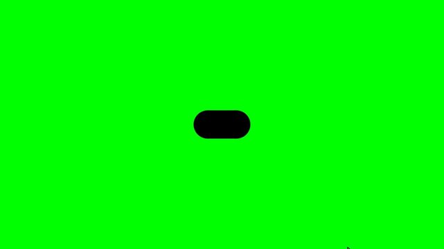 User Interface Exit Button Clicks and Checkmark Animations on Green Screen with Transition to Black, UI Element Interactions for Modern Digital