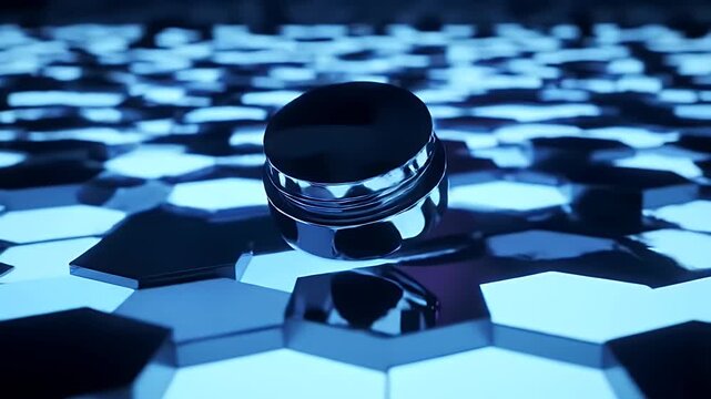 Button on Hex Tiles.