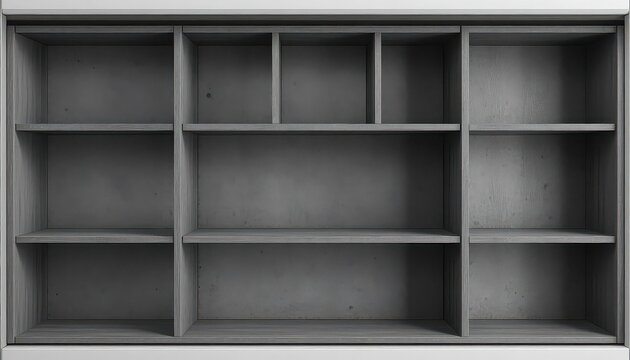 A large empty wooden shelving unit with multiple compartments and cubbies