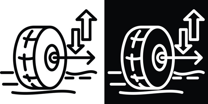 force Two-tone version in black and white background