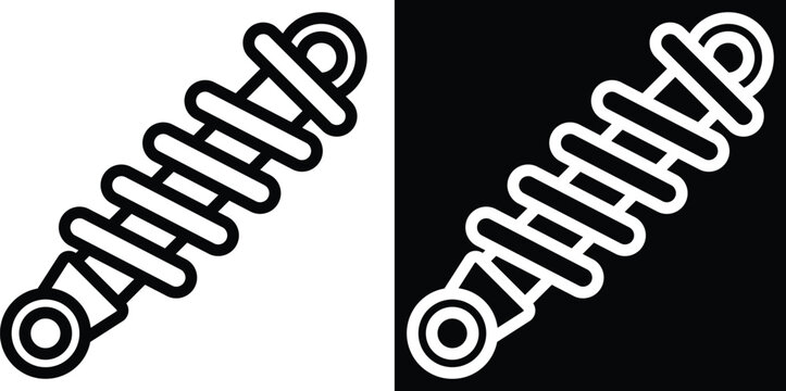 suspension Two-tone version in black and white background