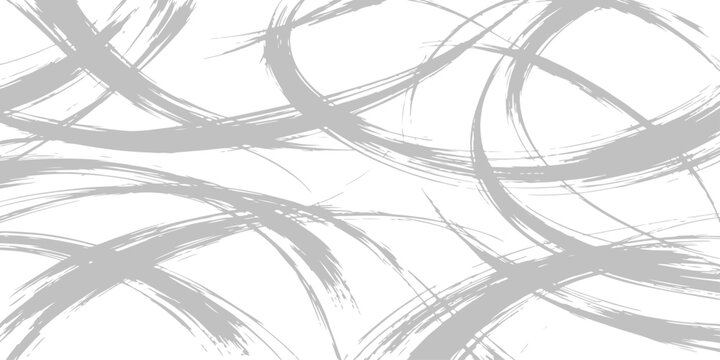 Vintage grunge illustration of a black metal barbed wire frame and abstract line pattern on a gray textured paper backdrop for a vector art wallpaper design
