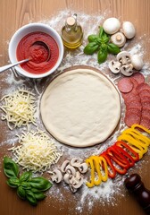 Fototapeta premium Pizza Night Prep