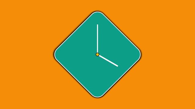 Multiple style clock rotating horizontal all the video with digital timepiece motion graphics video