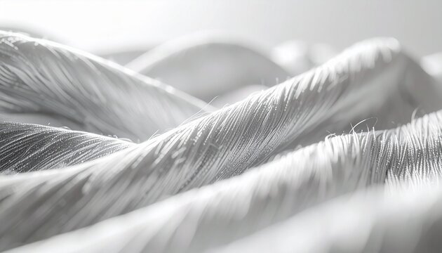 銀イオン抗菌コーティングされた繊維の顕微鏡イメージ、清潔な素材