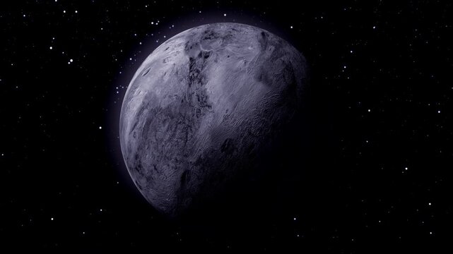 Planets generated haumea with full night sky horizontal all the video featuring galactic planetary rotation
