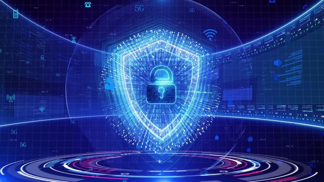 Digital information and cybersecurity background