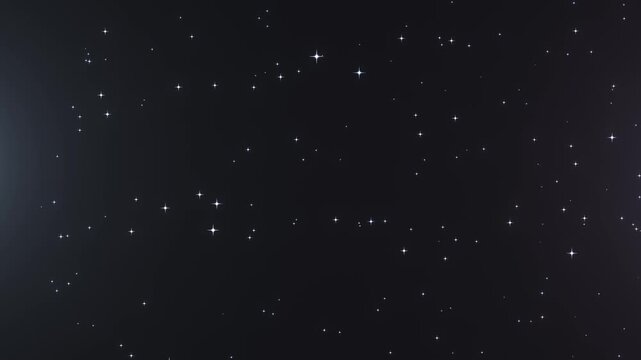 Twinkling stars scattered across a dark night sky creating a calm cosmic atmosphere. Abstract space background ideal for astronomy visuals, galaxy themes, and peaceful celestial scenes.