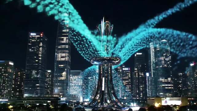 City Skyline at Night.