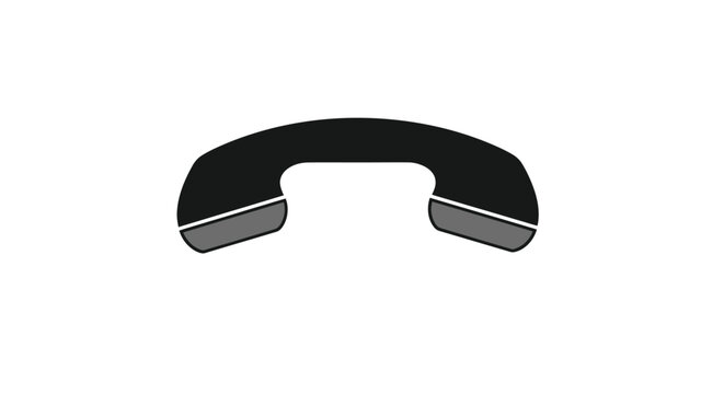 Black Telephone Receiver Handset Only.