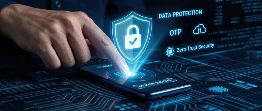 Enhancing mobile data protection implementing zero trust security with otp solutions in a digital workspace environment focusing on cybersecurity trends and user experience