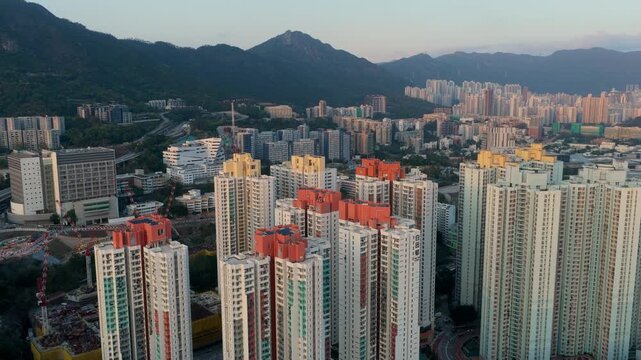 Pak Tin Housing Estate Aerial Hong Kong
