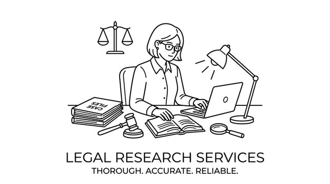 Legal Professionals Working at a Desk