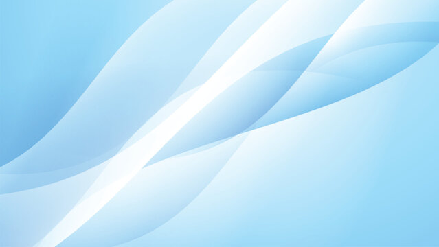 Light blue abstract background with smooth wave shapes and elegant flowing motion.
