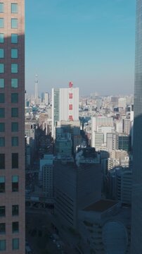 Tokyo Shiodome City and Skyscrapers 