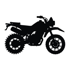 Fototapeta premium Military Tactical Motorcycle Silhouette Vector