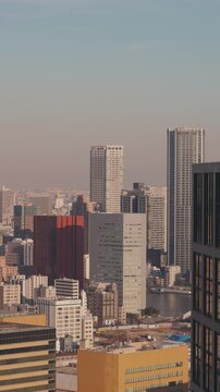 Tokyo Shiodome City and Skyscrapers 