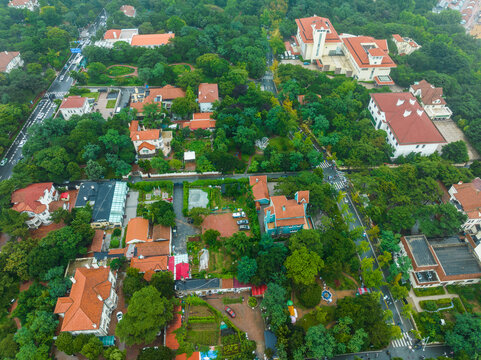 Badaguan Scenic Area Aerial View, Qingdao - Luxury Villas and Gardens