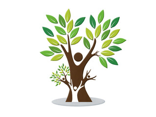 Fototapeta premium family tree, tree with roots