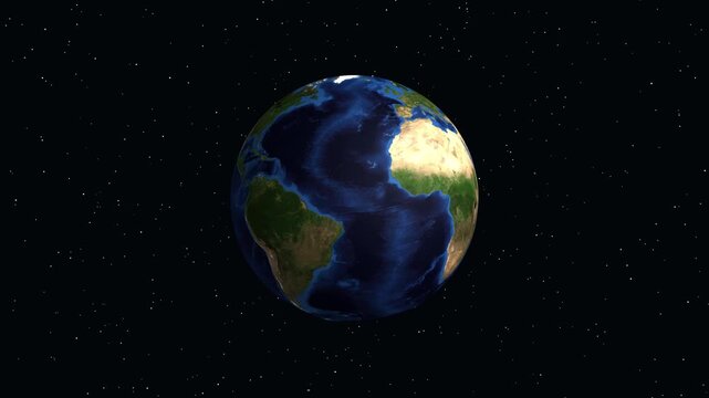 Earth Zoom Animation Focusing on Vilnius Lithuania from Outer Space