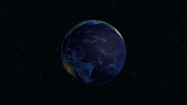 Earth Zoom Animation to Seria City in Belait Brunei South East Asia