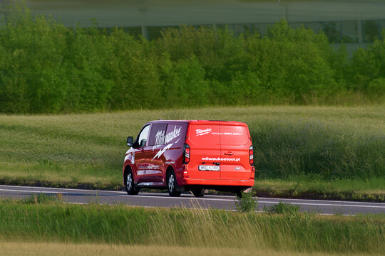Milwaukee work van representing mobile business 05.07.2025 Poland, Europe