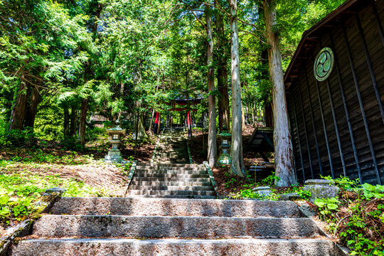 長野県　奈良井宿・二百地蔵尊　