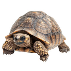 Obraz premium Turtle moves slowly on a flat surface in a natural setting during daytime hours while exploring the nearby area