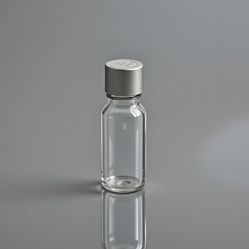 Glass medical ampoule vial with aluminium cap