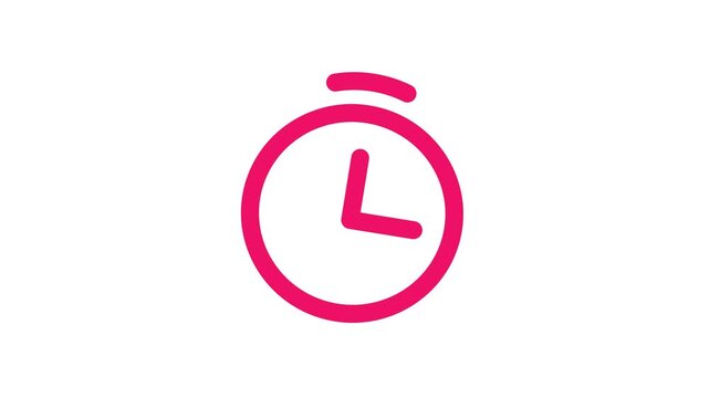A stopwatch icon on a white background in a video about time management