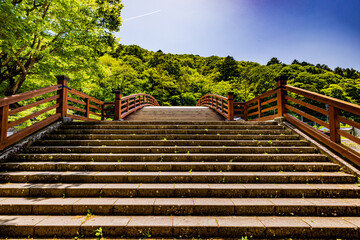 長野県　奈良井宿・木曽の大橋 © スプやん
