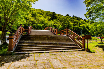 長野県　奈良井宿・木曽の大橋 © スプやん