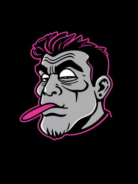 Black line icon for funk stink