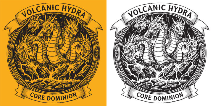 Volcanic Hydra Core Dominion Dragon Emblem