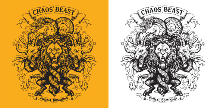 Chaos Beast Primal Dominion Chimera Dragon Lion Goat