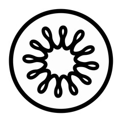 Obraz premium Vector of a circular design with fluid patterns.